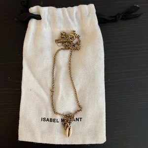 Isabel Marant Gold Shell Pendant Necklacr